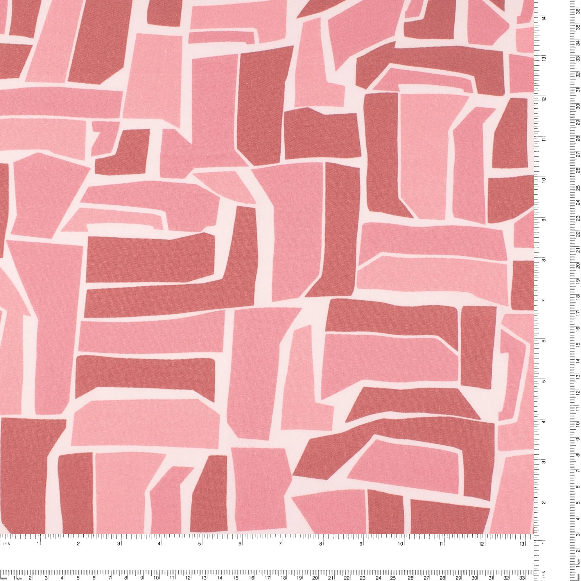 Printed Rayon & Linen - TOBAGO - 002 - Dusty Rose