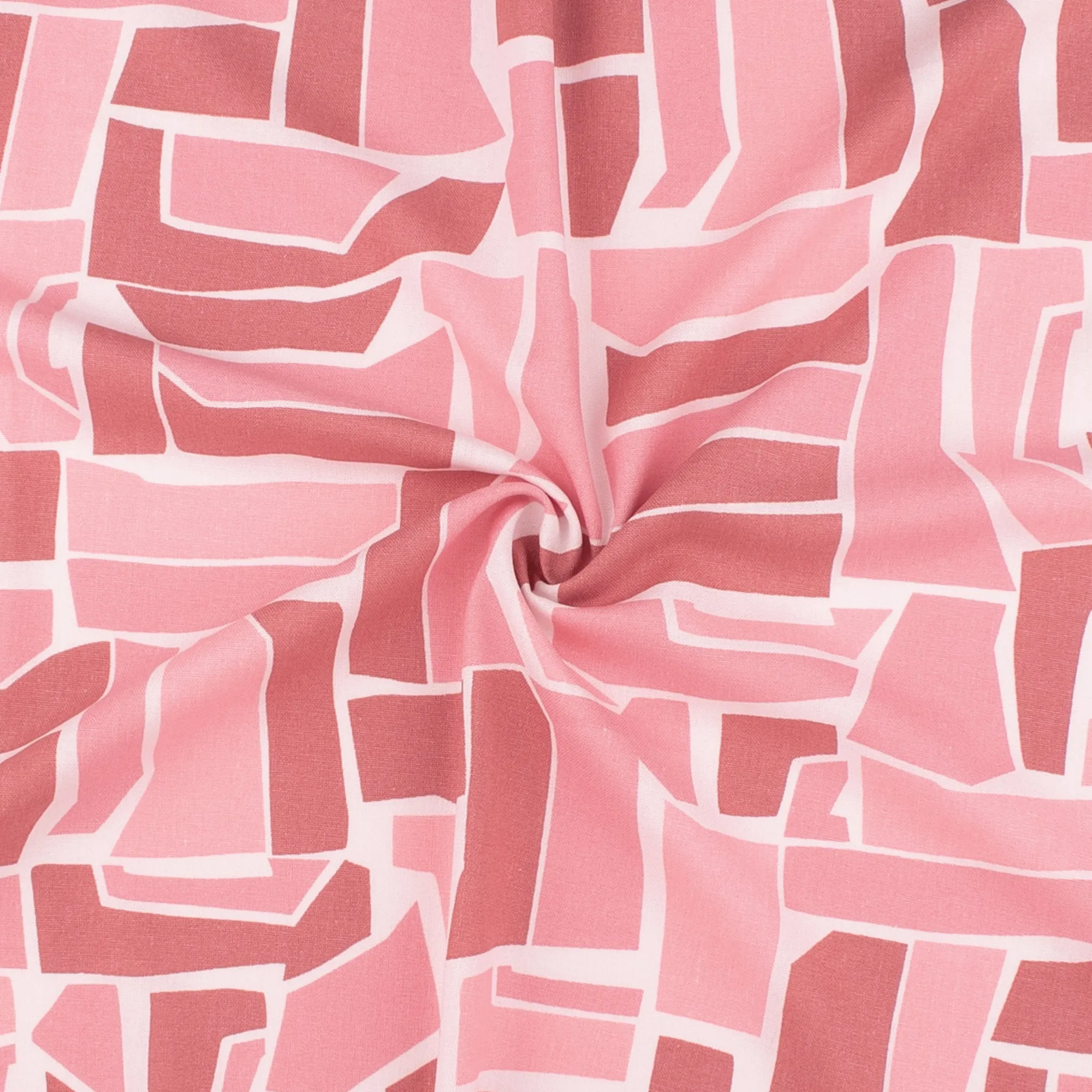 Printed Rayon & Linen - TOBAGO - 002 - Dusty Rose