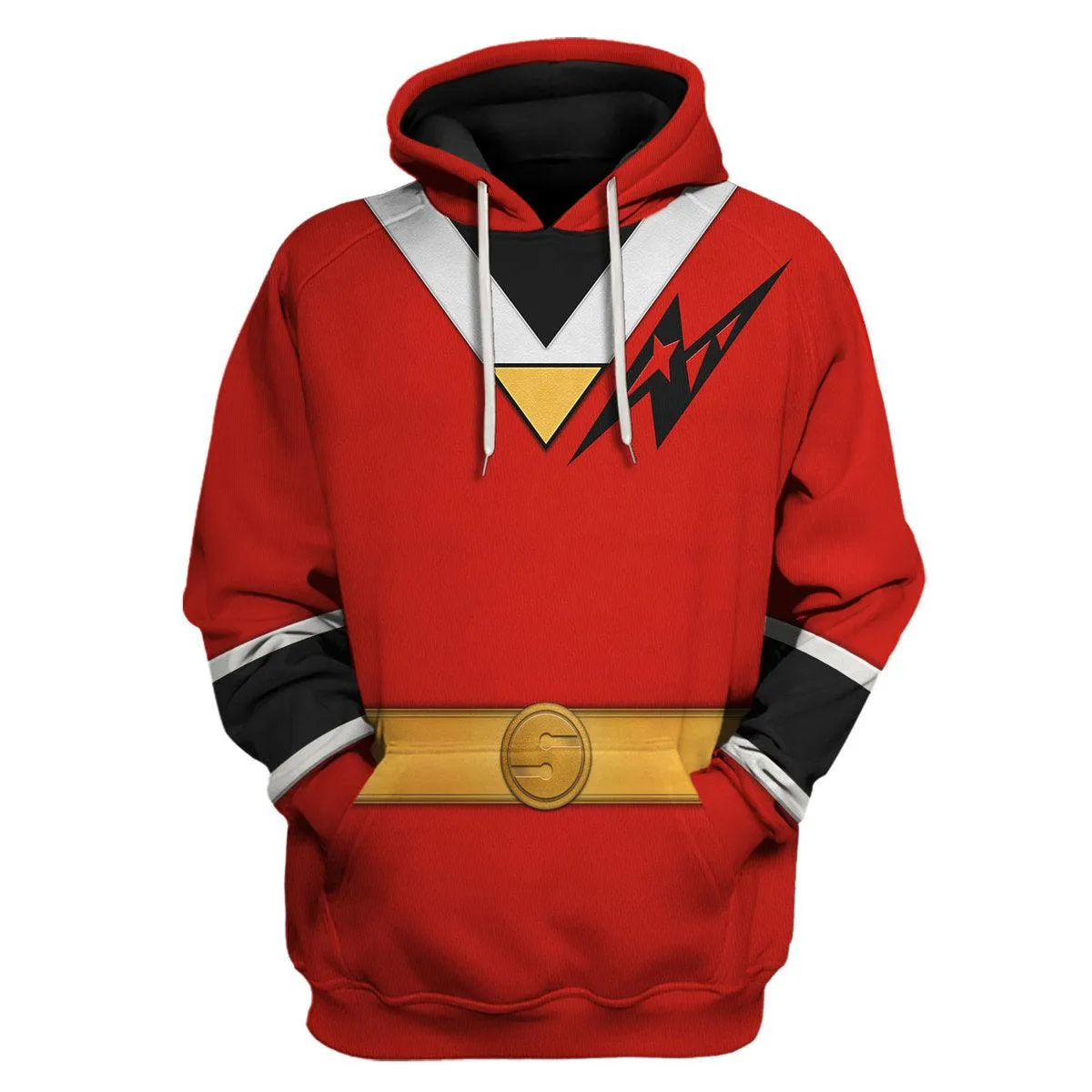 Red Aurico Ranger Hoodies Sweatshirt T-shirt Hawaiian Sweatpants