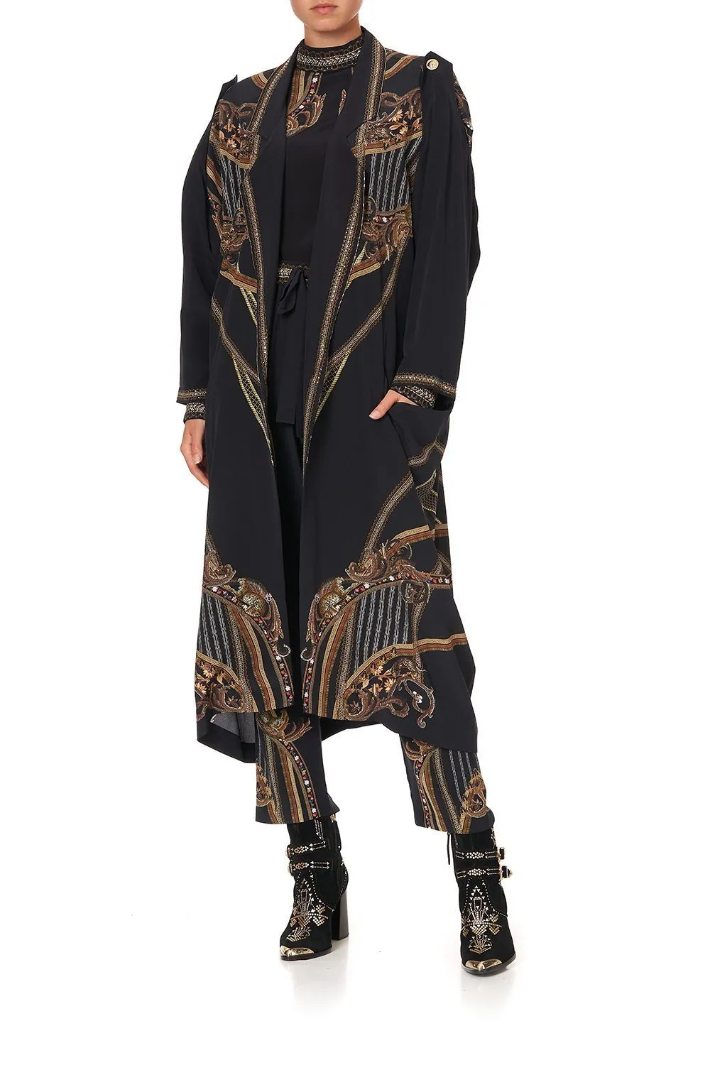 Relaxed Panel Coat- Belle Of Baroque