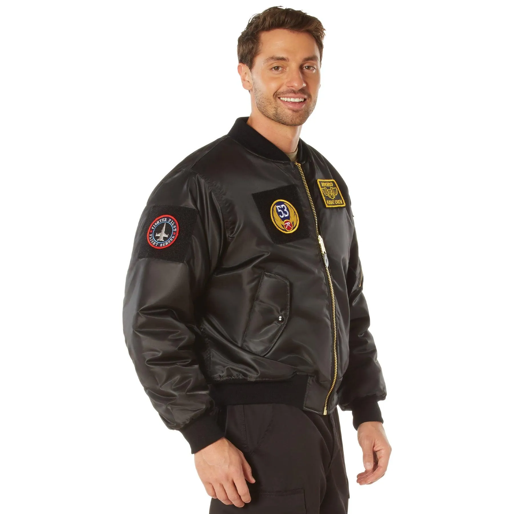 Rothco Mens MA-1 Flight Jacket with Patches