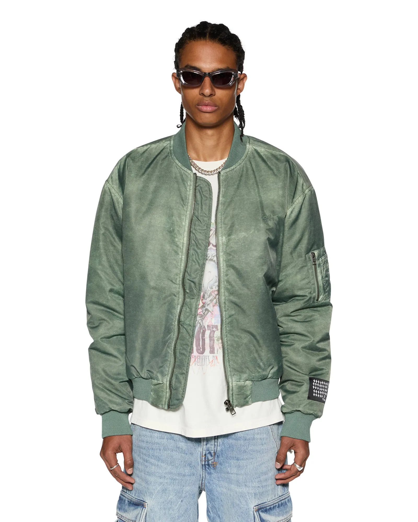 ROYALTY BOMBER KHAKI OVERDYE