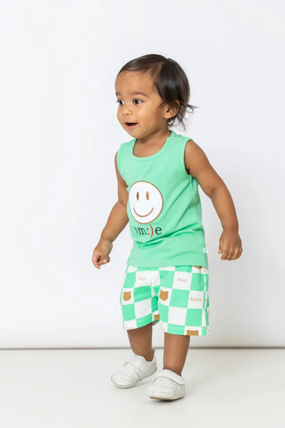 Smile Check-Boys Vest and Shorts