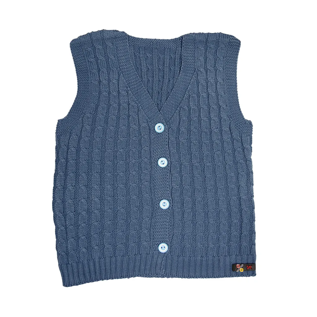 Sweater Vests For Infants And Toddlers, Sleeveless Button-Up Cardigan for Little Kids