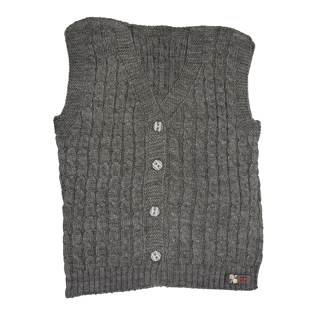 Sweater Vests For Infants And Toddlers, Sleeveless Button-Up Cardigan for Little Kids