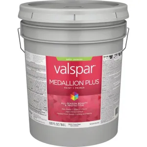 Valspar® Medallion® Plus Exterior Paint   Primer Flat 5 Gallon Pastel Base (5 Gallon, Pastel Base)