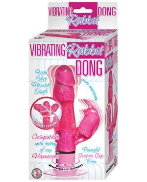 Vibrating Rabbit Dong - Pink