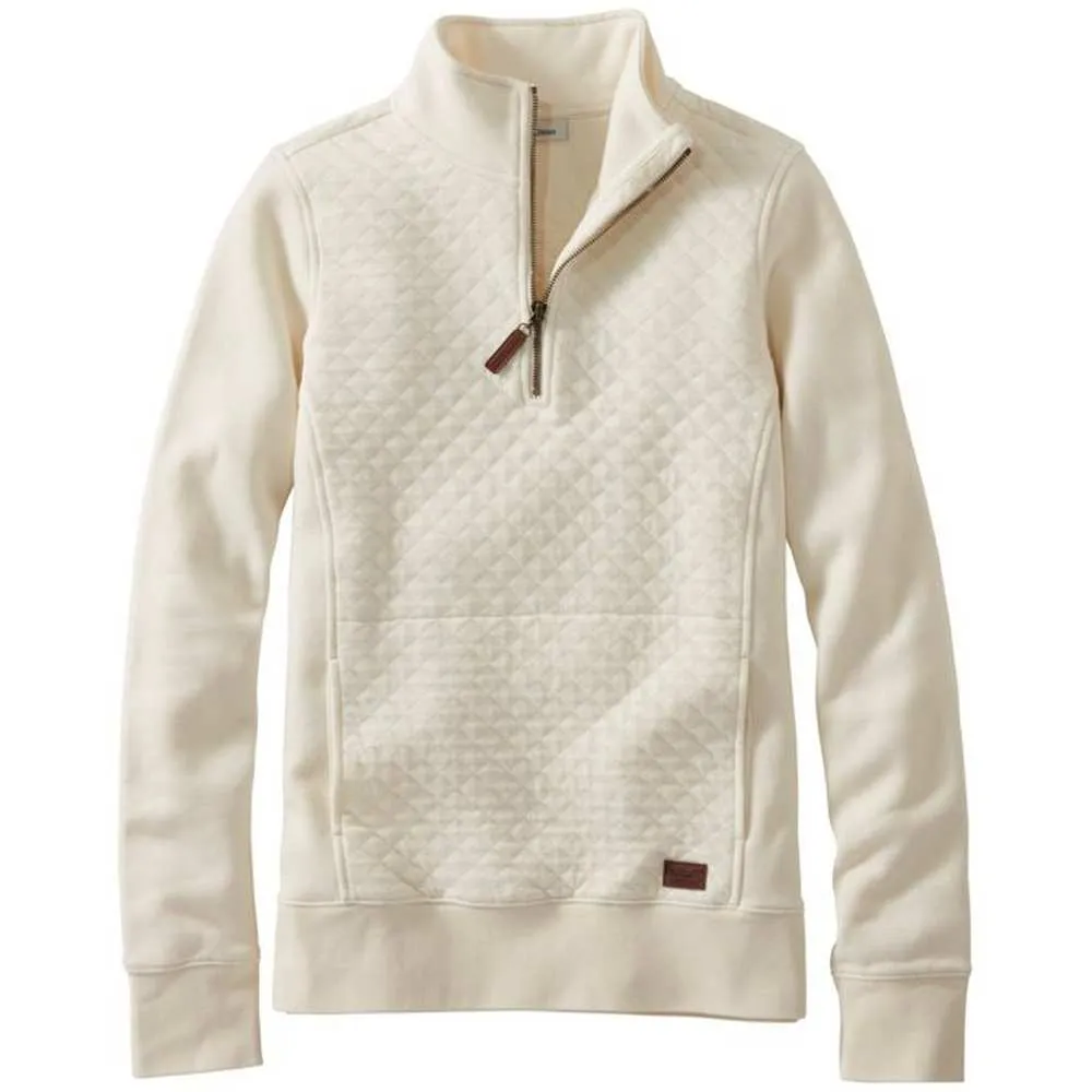 Women's Quilted Sweatshirt 1/4 Zip Pullover