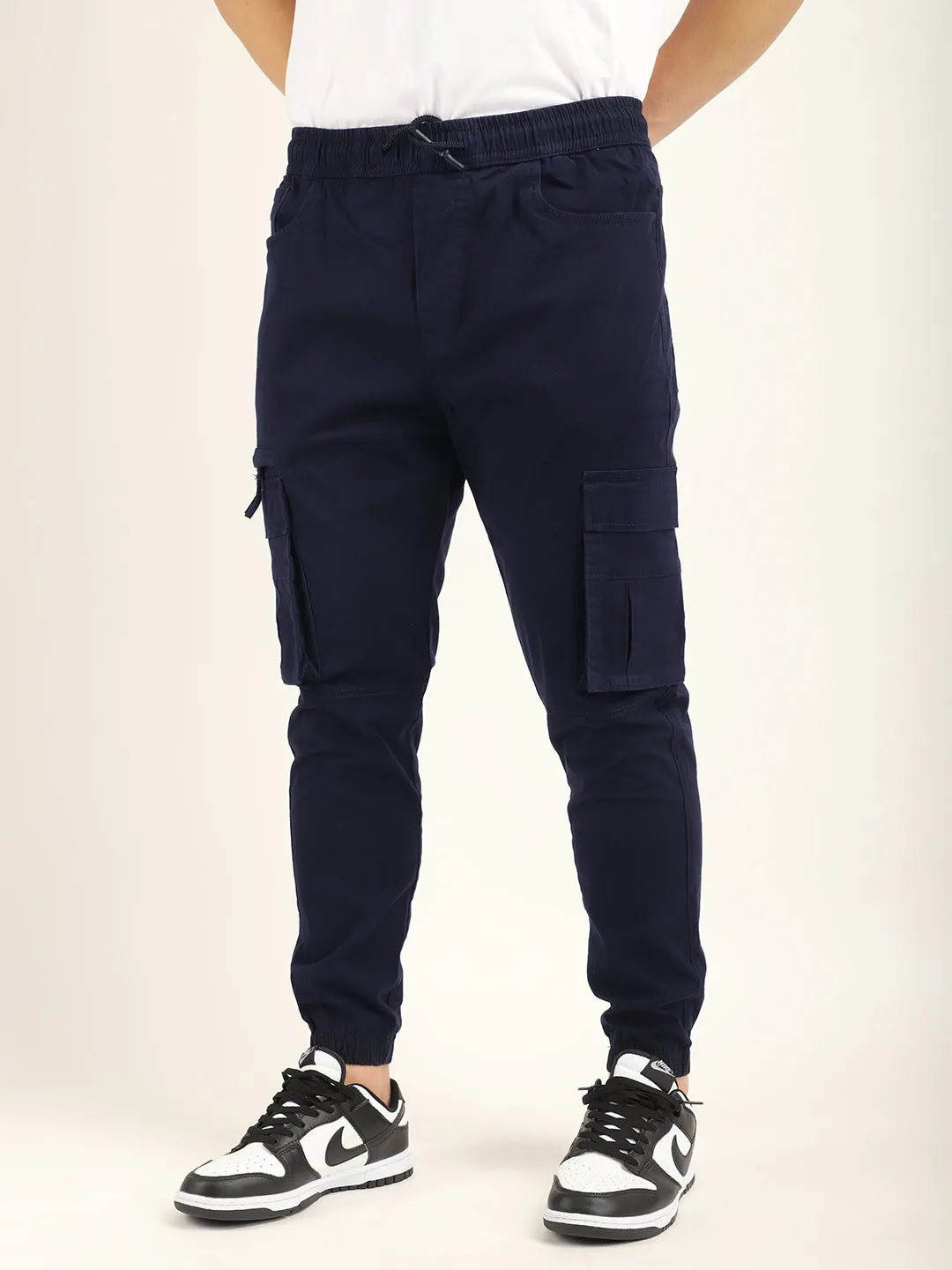 Yorkshire Yonder Navy Cotton Twill Cargo